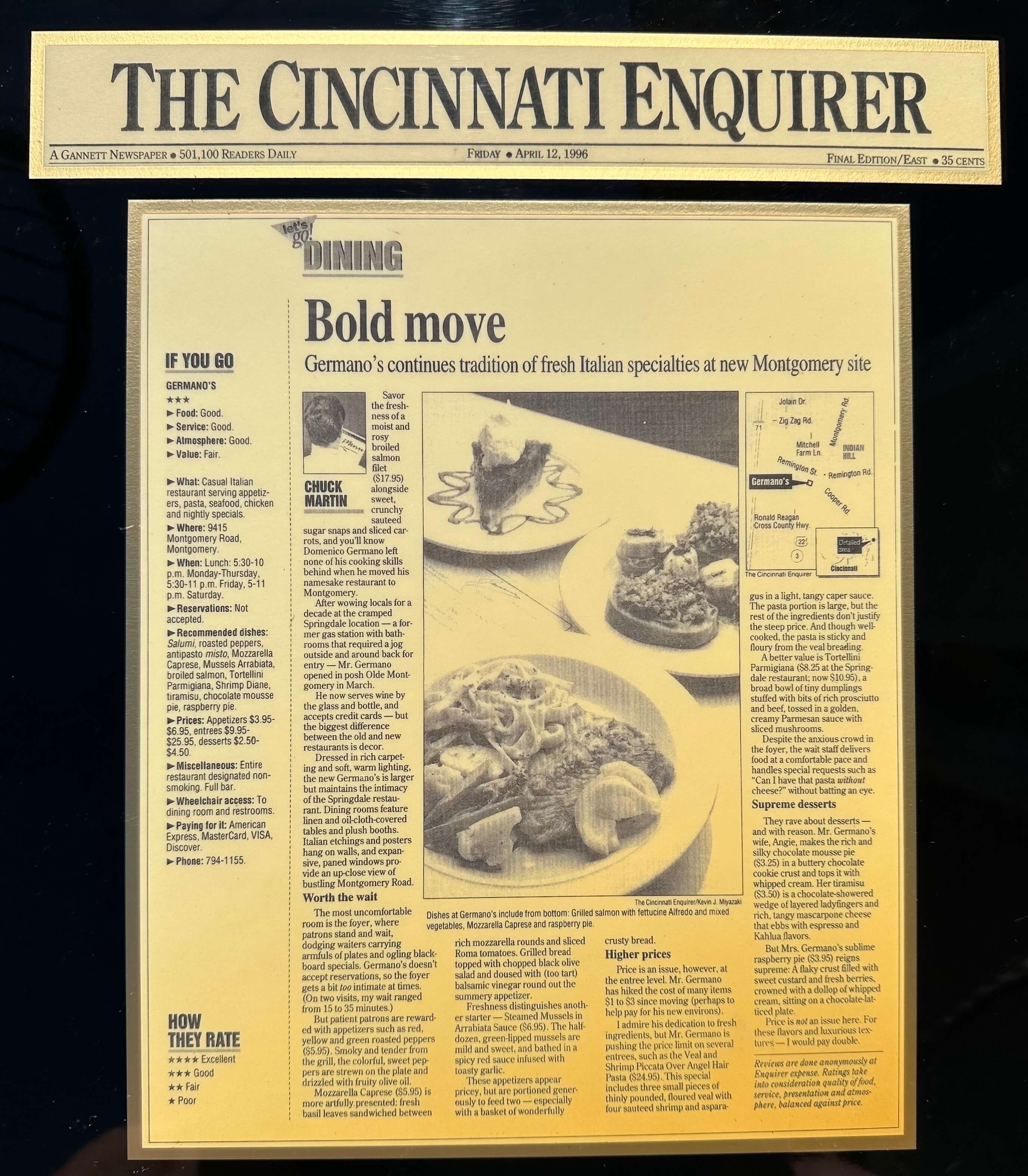 Germanos 1996 Cincinnati Enquirer Review