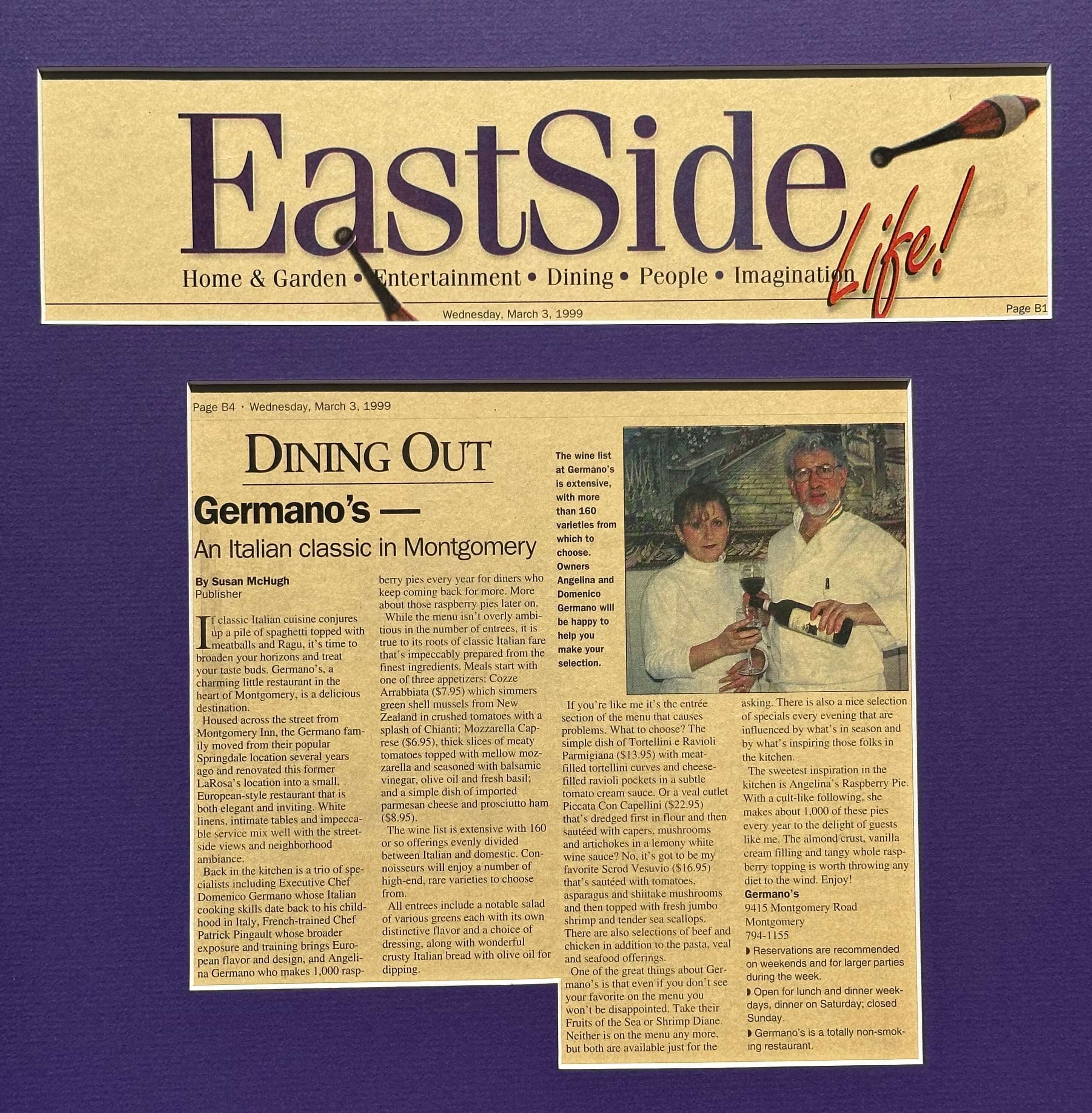 Germanos 1999 EastSide Review